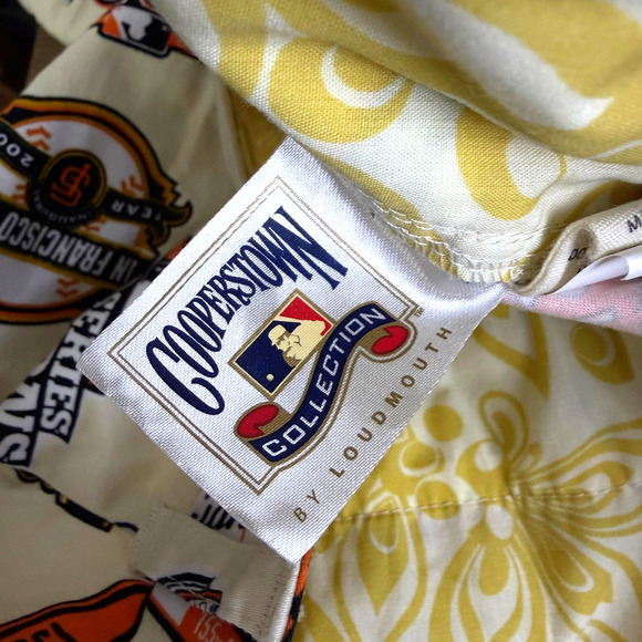 Loudmouth San Francisco Giants Pants 36 37x31 Cream Multi MLB NY Giants AOP Golf - Picture 8 of 9